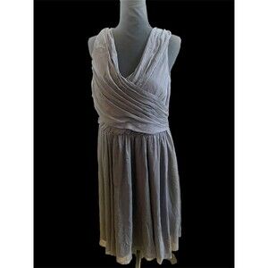 H&M Grey Wrap Dress Size 14